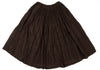 45RPM JAPAN. 45r. Brown Cotton Gather Skirt