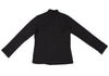 45RPM 45R JAPAN. Navy Wool Striped Mao Collar Knit Jacket