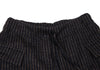 45rpm 45R JAPAN. Navy Wool Striped Knit Pants