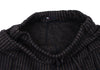 45rpm 45R JAPAN. Navy Wool Striped Knit Pants