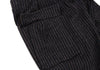 45rpm 45R JAPAN. Navy Wool Striped Knit Pants