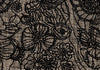 JUNKO SHIMADA JAPAN. Black, Beige Flower Printed Tweed Cropped Jacket