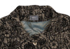 JUNKO SHIMADA JAPAN. Black, Beige Flower Printed Tweed Cropped Jacket