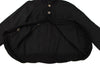 GOMME JAPAN. Black Switching Design Big Button Cardigan