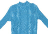 PEPLUM by YOSHIKI HISHINUMA Japan. Sky Blue Shirring High-neck Top
