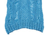 PEPLUM by YOSHIKI HISHINUMA Japan. Sky Blue Shirring High-neck Top