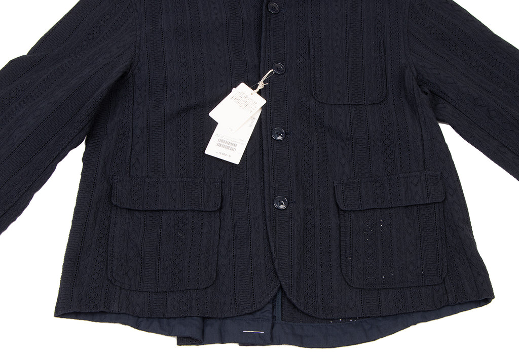 BEAMS BOY JAPAN. NEW W/TAGS. Navy Cotton Lace Shirt Jacket