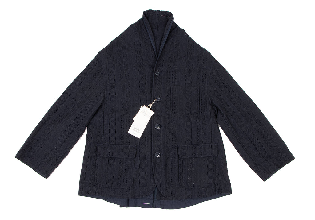 BEAMS BOY JAPAN. NEW W/TAGS. Navy Cotton Lace Shirt Jacket