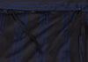 YOHJI YAMAMOTO JAPAN. Y's  MOLDYFIG Y'S bis Black, Navy Wool Rayon Pleats Stripe Skirt