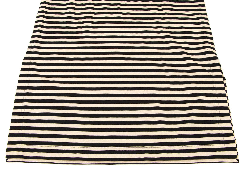 YOSHIE INABA L'EQUIPE JAPAN. NEW. NEW W/TAGS. Black, Beige Wool Blend Striped Sleeveless Shirt