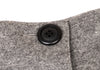UNTITLED JAPAN. Grey Wool Angora High Waisted Button Wrap Skirt
