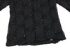 LIMI feu JAPAN. Black Floral Lace Knit Open Knit Cardigan Sweater Top