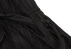ISSEY MIYAKE JAPAN. ZUCCA..Black Pin Stripe Washed Shoulder Belt Striped Dress