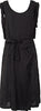 ISSEY MIYAKE JAPAN. ZUCCA..Black Pin Stripe Washed Shoulder Belt Striped Dress