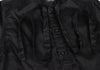 BEAMS BOY JAPAN. Black Cotton String Stand Collar Shirt