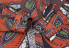 COMME des GARCON JUNYA WATANABE JAPAN. Orange Printed Asymmetry Dress
