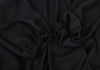 YOHJI YAMAMOTO JAPAN. Y's Black Oversize Semi-Sheer Drawstring Design Blouse