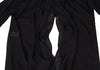 YOHJI YAMAMOTO JAPAN. Y's Black Oversize Semi-Sheer Drawstring Design Blouse