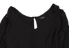 JOSEPH LONDON. Black Rayon Drape Sleeveless Dress