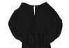 JOSEPH LONDON. Black Rayon Drape Sleeveless Dress