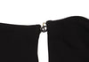 JOSEPH LONDON. Black Rayon Drape Sleeveless Dress