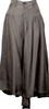 YOHJI YAMAMOTO JAPAN. Y's  100% CUPRA Grey Check Tuck Gather Skirt