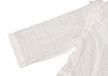 COMME des GARCONS JAPAN. TRICOT. Vintage White Frill Round Collar Sheer Shirt Dress