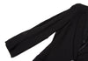 ANN DEMEULEMEESTER BELGIUM. Black Rayon Wool Switching Jacket