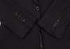 ANN DEMEULEMEESTER BELGIUM. Black Rayon Wool Switching Jacket