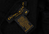DONNA KARAN NEW YORK.. Black Mesh Switching Top