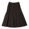 Max Mara BASILE 28 ITALY. Brown Angora Blend Outseam Pleated Skirt