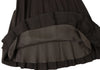 Max Mara BASILE 28 ITALY. Brown Angora Blend Outseam Pleated Skirt
