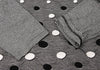 SENSOUNICO JAPAN. Black/White Cotton Dot Weave Sleeve Switching Shirt