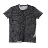 YOHJI YAMAMOTO JAPAN. Y's Black Embroidery Design See-through Short Sleeve Shirt