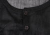 YOHJI YAMAMOTO JAPAN. Y's Black Embroidery Design See-through Short Sleeve Shirt