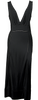 DONNA KARAN COLLECTION NY. Black Switching Design Sleeveless Dress