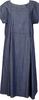 COMME des GARCONS TRICOT. JAPAN. Blue Front Tuck Short Sleeve Dress