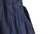 COMME des GARCONS TRICOT. JAPAN. Blue Front Tuck Short Sleeve Dress