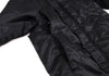 ISSEY MIYAKE JAPAN. FINAL HOME. Black Nylon Padded Back Layered Hooded Jacket