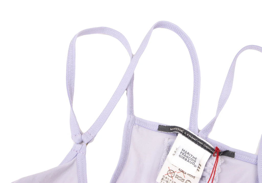 MARITHE + FRANCOIS GIRBAUD PARIS. NEW. NEW W/TAGS Violet Poly Nylon Striped Camisole Top