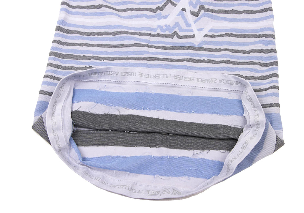 MARITHE + FRANCOIS GIRBAUD PARIS. NEW. NEW W/TAGS Violet Poly Nylon Striped Camisole Top