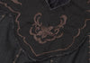 LE JEAN DE MARITHE FRANCOIS GIRBAUD PARIS. Black Embroidered Sleeveless Dress
