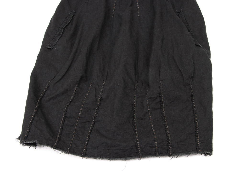 LE JEAN DE MARITHE FRANCOIS GIRBAUD PARIS. Black Embroidered Sleeveless Dress