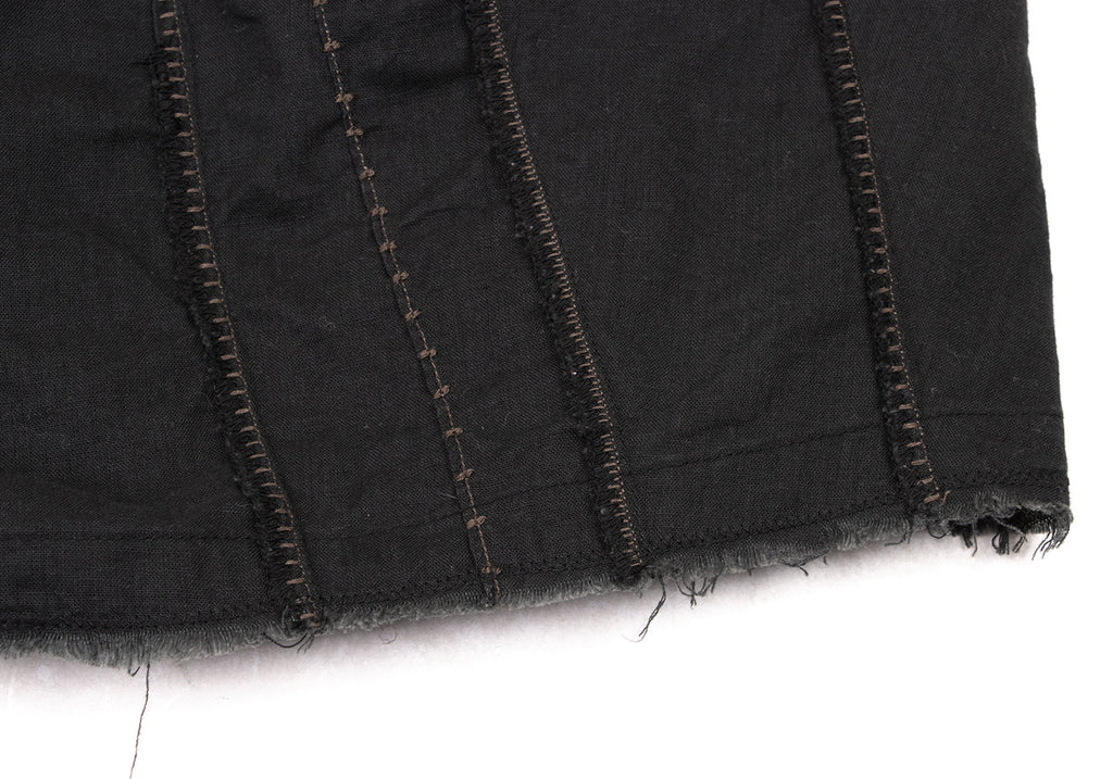 LE JEAN DE MARITHE FRANCOIS GIRBAUD PARIS. Black Embroidered Sleeveless Dress