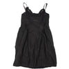 LE JEAN DE MARITHE FRANCOIS GIRBAUD PARIS. Black Embroidered Sleeveless Dress