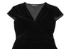 DONNA KARAN NY. DKNY Vintage Black Velours Dress