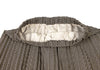 Leilian Japan. Black, Beige Patterned Pleats Poly Skirt