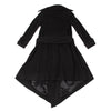 Sharon Wauchob Japan. Black Cashmere Cutting Blended Wool Coat