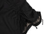 Anne Valerie Hash Japan. Black Shirring Wool Skirt