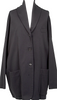 ROMEO GIGLI Italy. Black Shawl Collar Off-shoulder Jacket